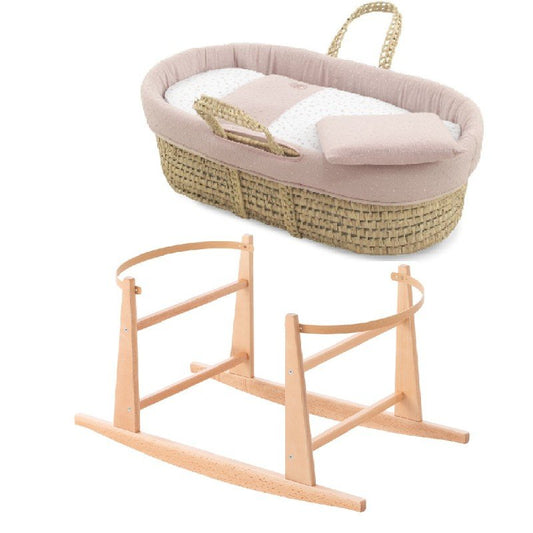 MOISES PALMA ACOLCH+PATA M.NAT PLUMETI ROSA/NATURAL 39x80x61 CM