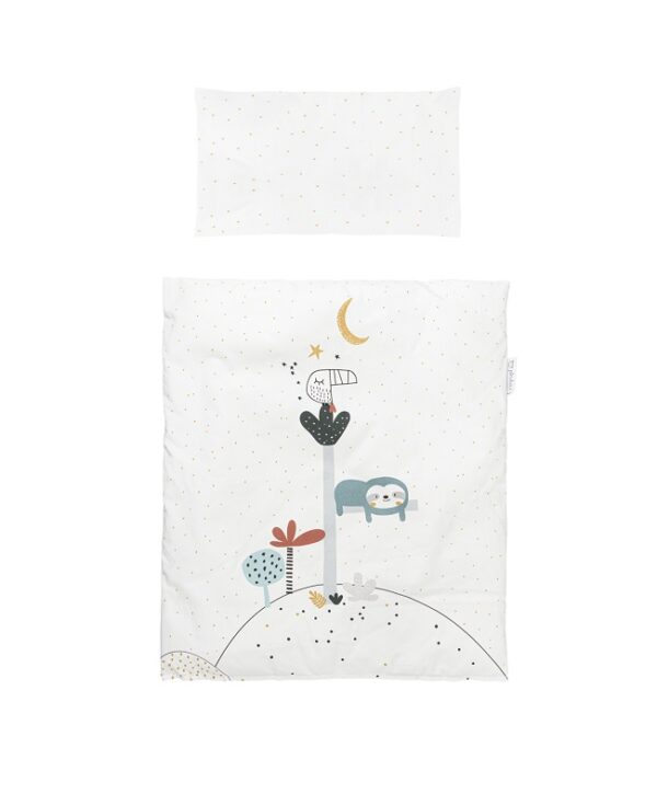 Funda nórdica reversible para cuna con funda de almohada