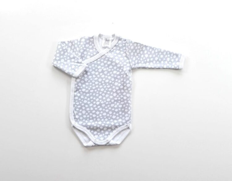 Packs 2 Bodys cruzados bebé gris SWEET DREAMS - Imagen 2
