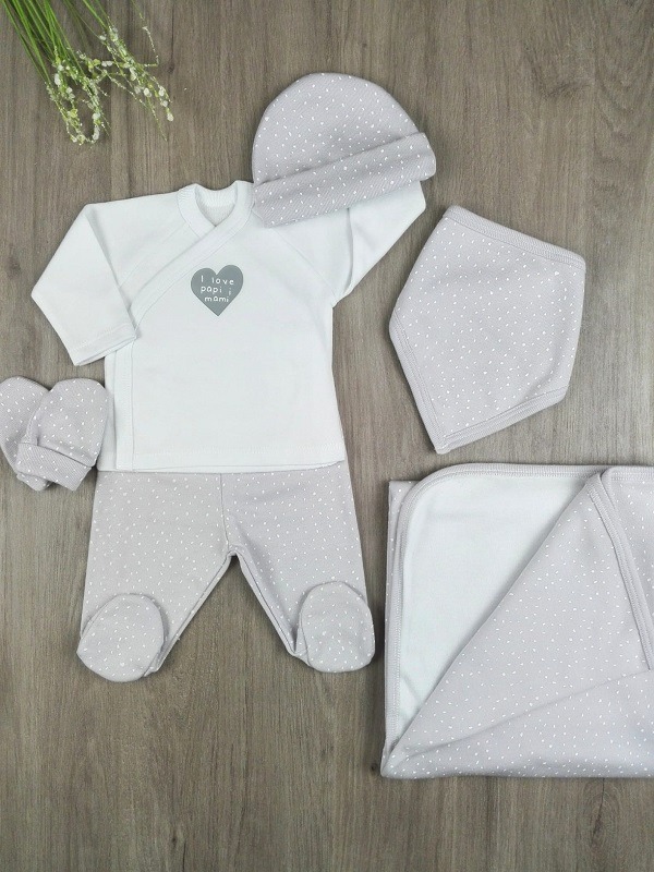 Comprar conjunto primera puesta bebé set 2 piezas cotage Bimbicasual