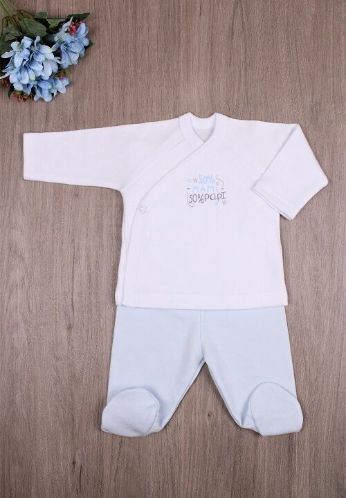 CONJUNTO CON POLAINA 50% AZUL