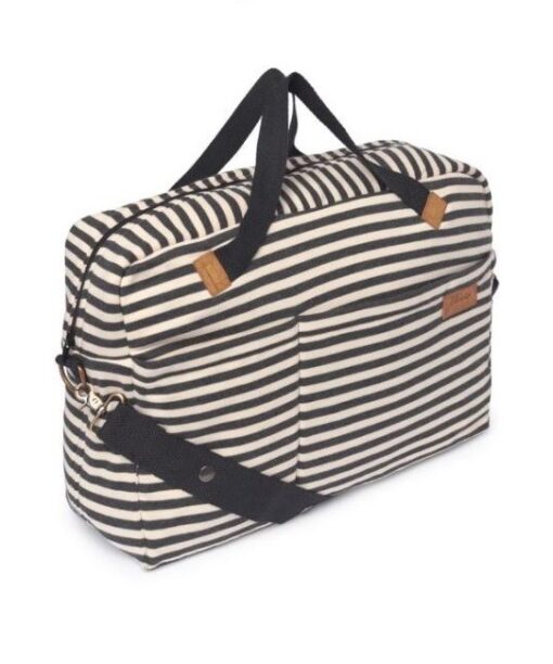 bolso canastilla bebe MUM RAYAS BEIGE