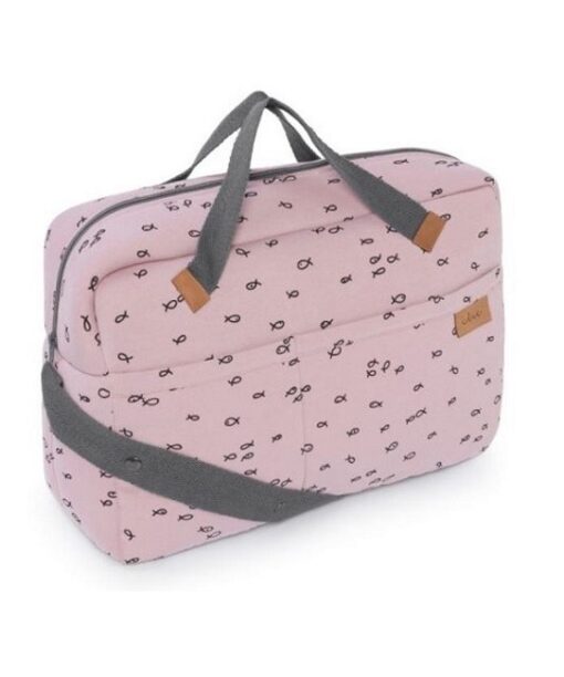 Bolso maternal Baby Click Mum fish rosa