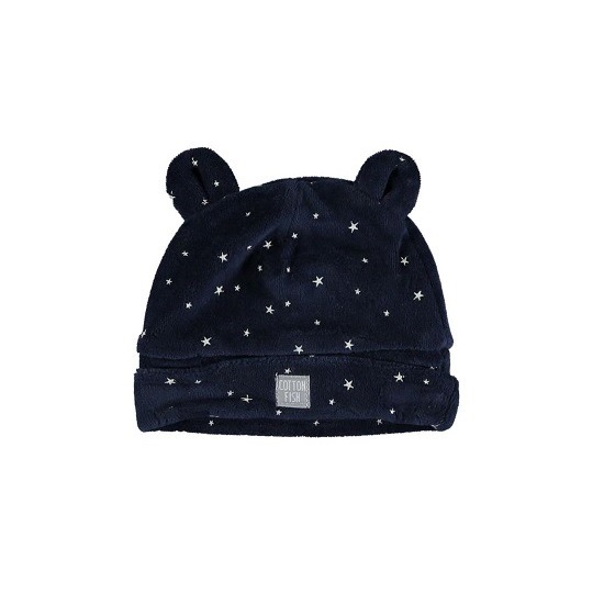 Gorro bebe con orejas de osito, muy suave y tierno, tundosado.