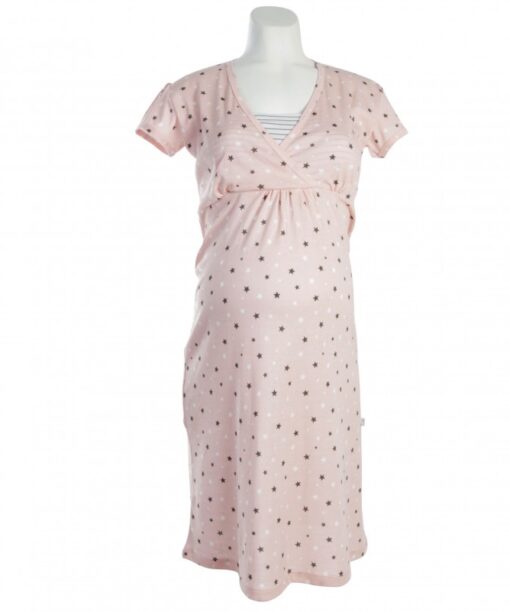 camisón premamá lactancia starlight rosa