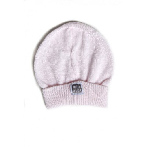 Gorro rosa de punto minutus