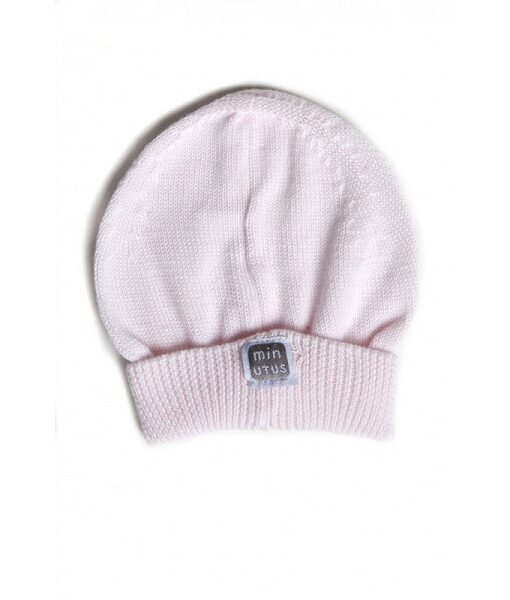 Gorro rosa de punto minutus