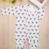 Pijama bebé abierto delante Zebra