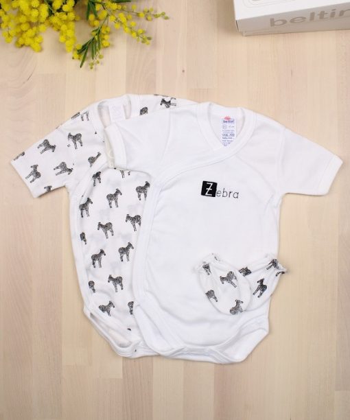 Set 2 bodys natales Zebra
