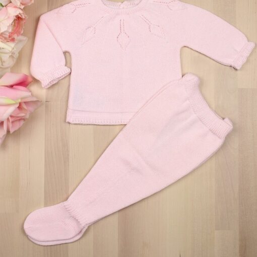 conjunto tricot bebe niña