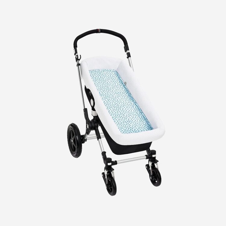 Colcha coche ajustable con colchoneta capazo MANCHAS - Imagen 5