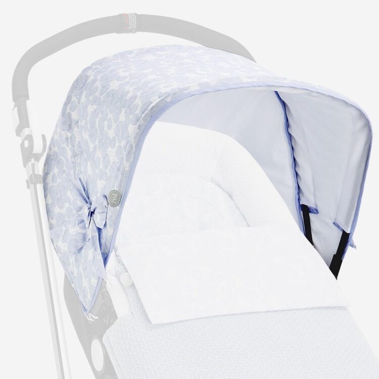 Colcha coche ajustable con colchoneta capazo GLOBOS - Imagen 7