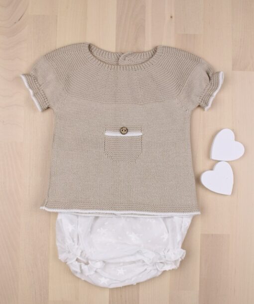 Conjunto tricot bebe verano