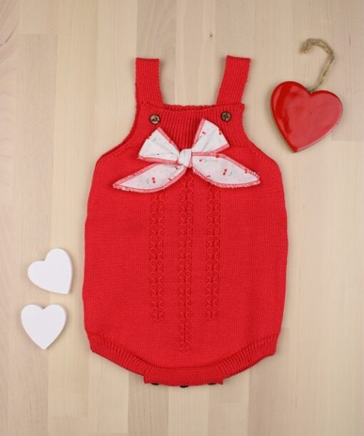 Pelele punto tirantes SWEET CHERRY cereza