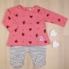 Conjunto con polaina rosa