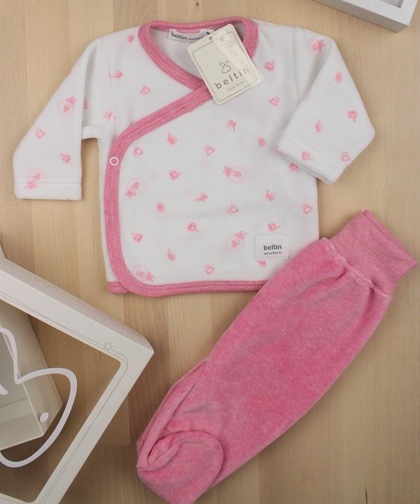 Pack traje para bebé recién nacido Beltin newborn ABRIL ROSA