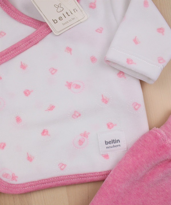 Pack traje para bebé recién nacido Beltin newborn ABRIL ROSA