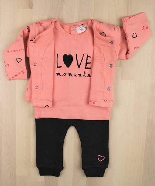 Conjunto tres piezas niña babybol