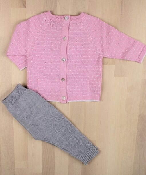 Conjunto bebe rosa yatsi