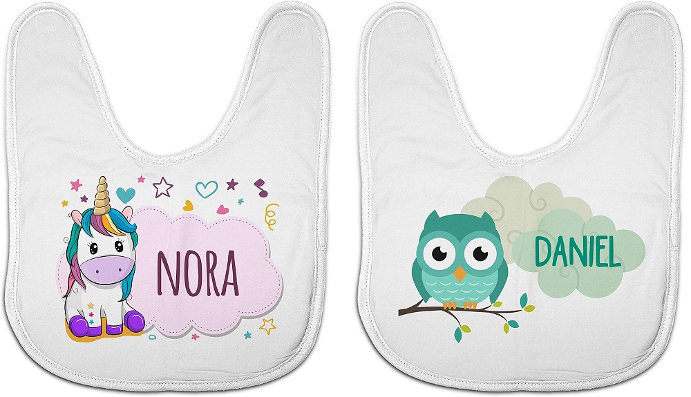 Baberos para bebe bordados y personalizados - Bkybebe