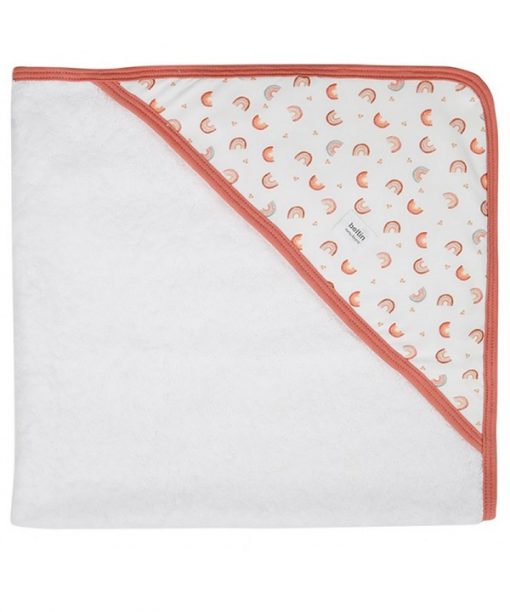 Capa de baño para bebe estampada Arcoiris