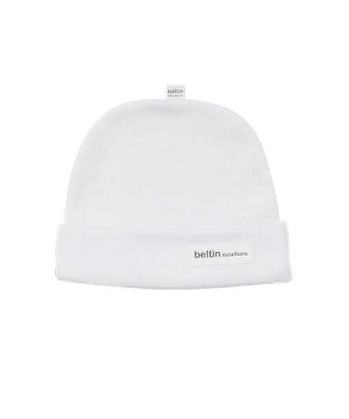 Gorrito para bebe prematuro blanco beltin