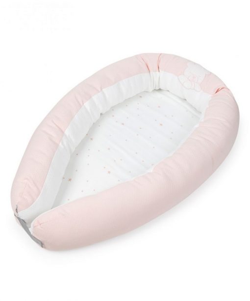 Cuna nido para bebe rosa Teddy