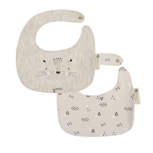 Pack 2 baberos para bebe Leon lino
