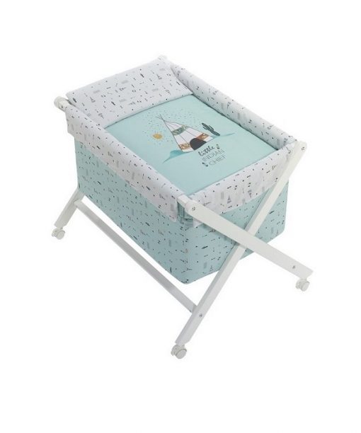 Mini cuna bebe menta