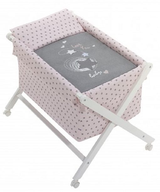 Minicuna rosa don algodon 