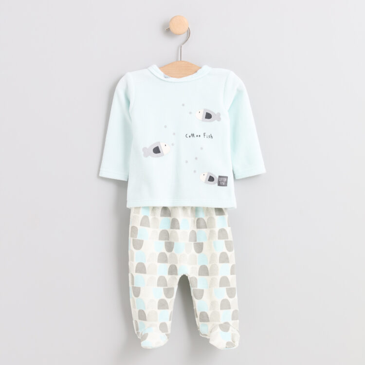 Conjunto con polaina Igloo terciopelo