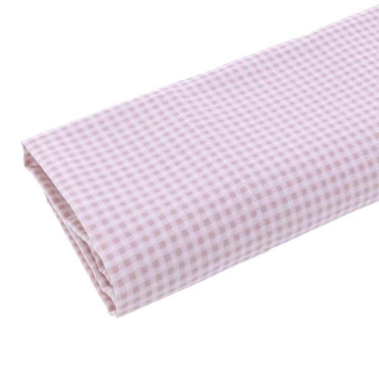 Sábanas moisés rosa vichy - Imagen 2