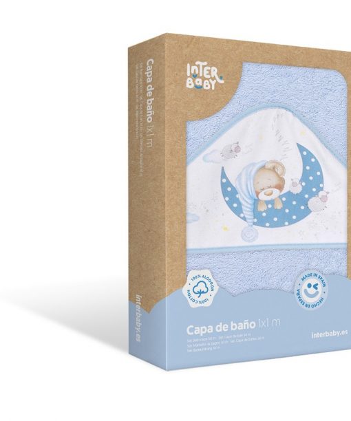 Capa de baño para bebes azul