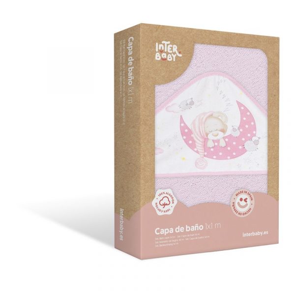 Capa de baño para bebes rosa