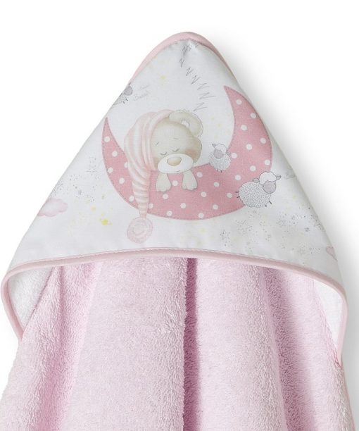 Capa de baño para bebes rosa