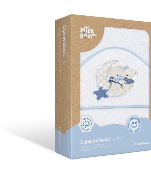 Capa de baño bebes azul