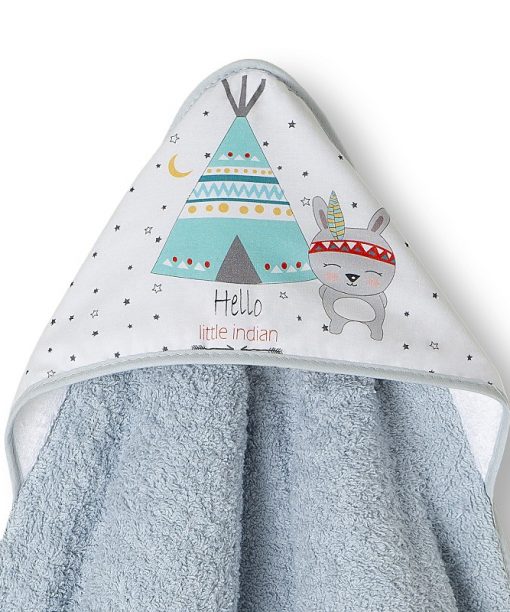 Capa de baño bebe gris Interbaby