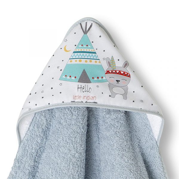 Capa de baño bebe gris Interbaby