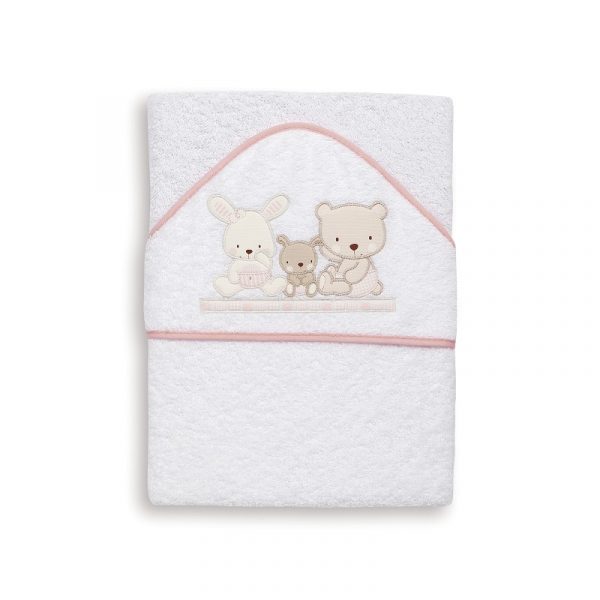 Capa de baño bebes rosa