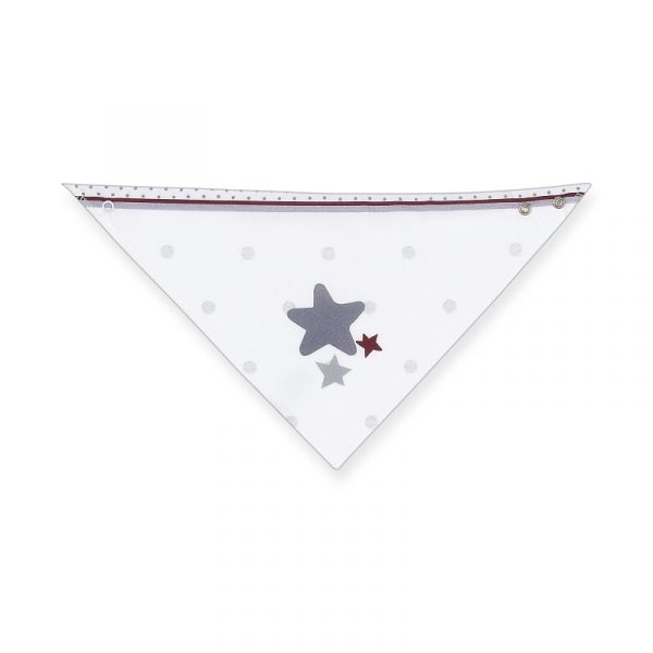 Babero bandana gris