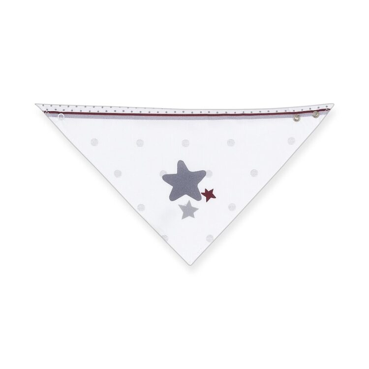 Babero bandana gris