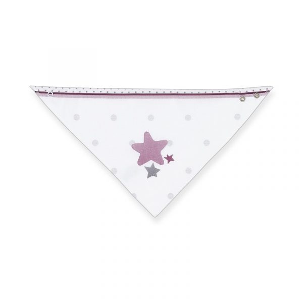 Babero bandana rosa