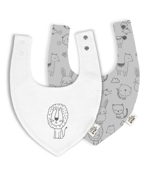 Bandana para bebe gris