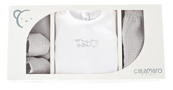 Pack regalo para bebe gris