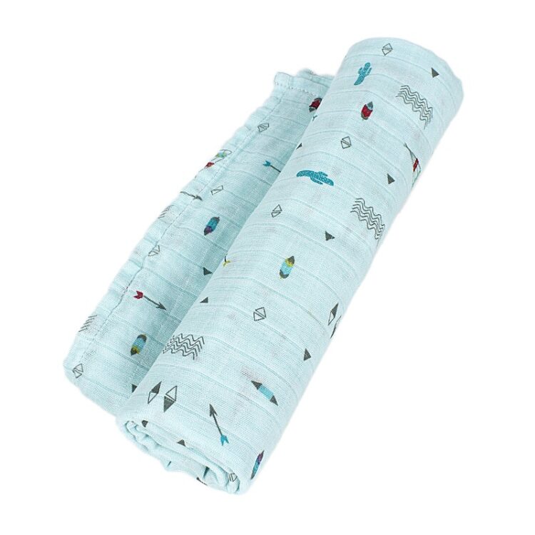 Muselina para bebe verde