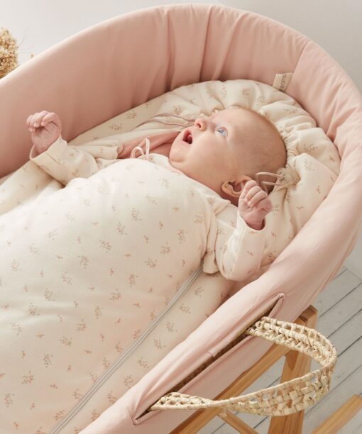 Moisés Bebé Mimbre ABC Baby Barroca Beige