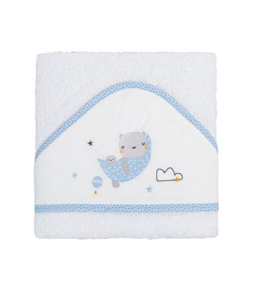 Maxicapa de baño bebe azul