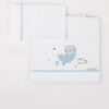 Tríptico de sabanas bebe azul