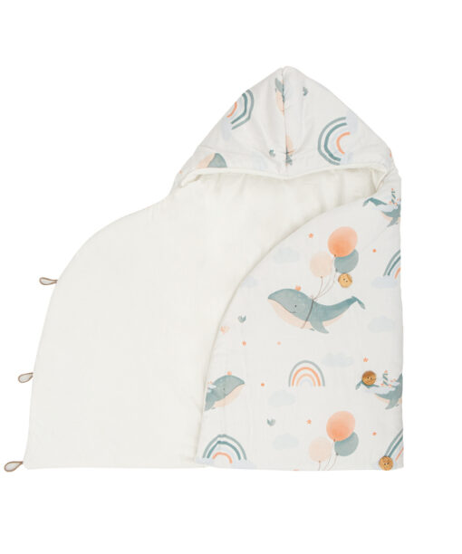 Saco arrullo con capucha bebe