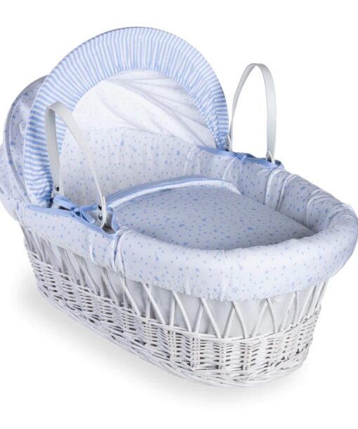 Capazo para bebe azul